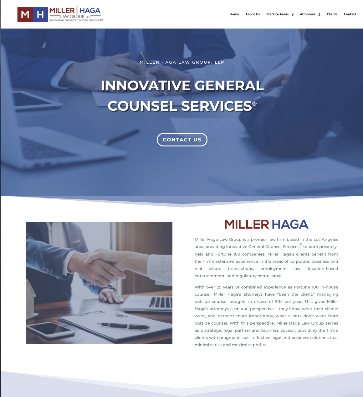 miller haga website