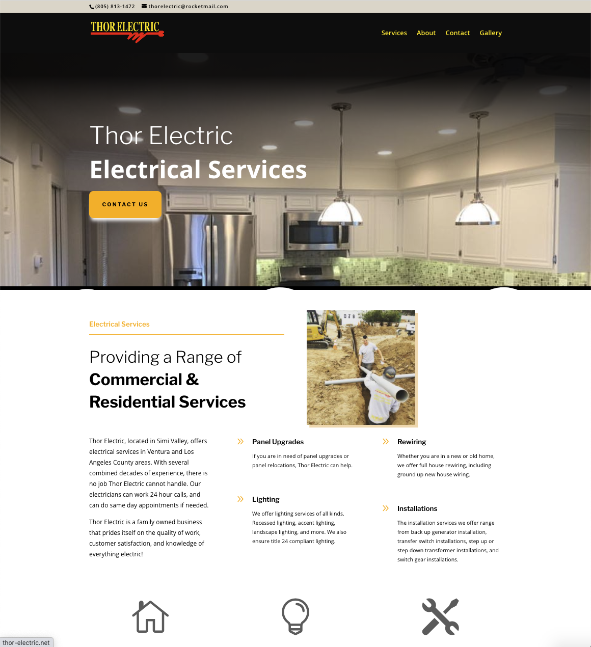 Thor Electirc website