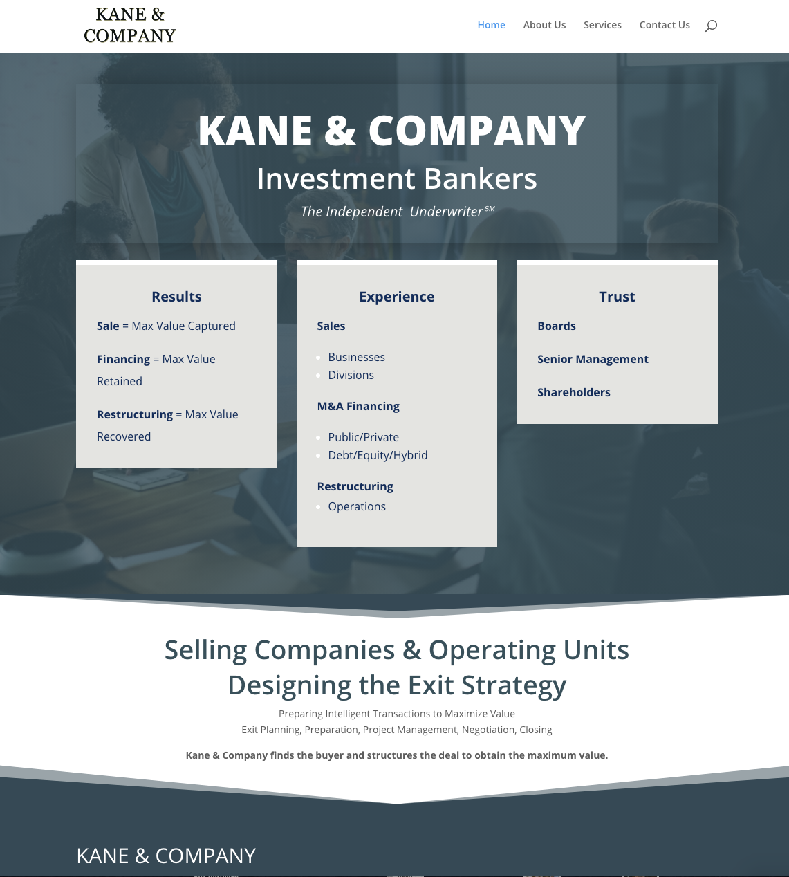 Kane & Co website